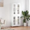 VidaXL Highboard White 69.5x34x180 Cm Engineered Wood 3198265