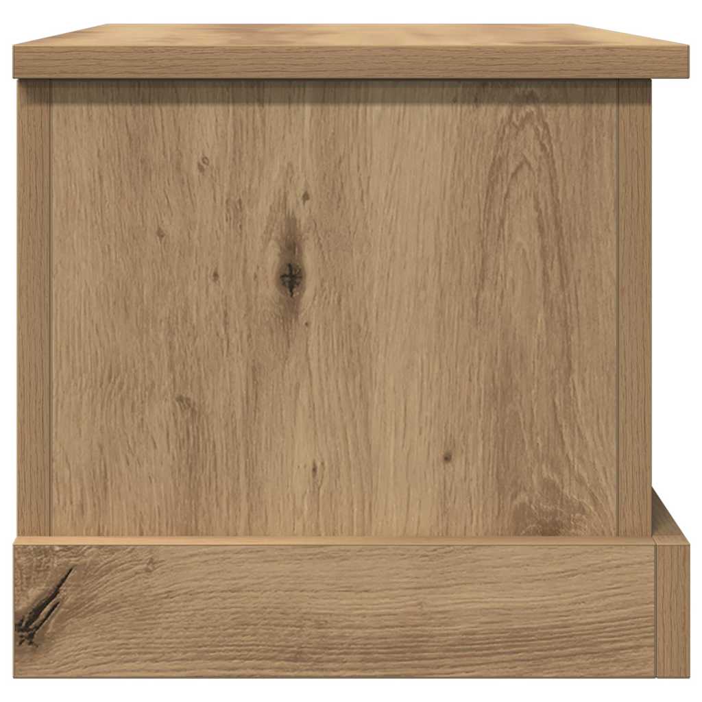 Vidaxl Cassapanca, Rovere Artisan, 30X50X28 Cm, Materiale a Base di Legno