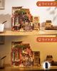 ROBOTIME Miniature House Kit, Dollhouse Kit, DIY Handmade Assembly Model House, Wooden Puzzle, Woodcraft, Interior Decoration, Time-Killing, Relaxing