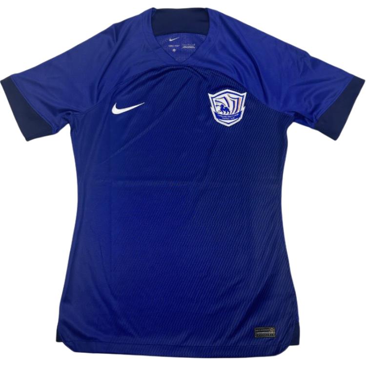 Nike Chinese Super League Cangzhou Mighty Lions Player Version V-Neck Pullover Comfortable Short Sleeve Football Shirt Men Tops DO7478-455