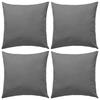 Outdoor Cushion - vidaXL - 45 X 45 Cm - Grey - Water-resistant - 4 Pieces