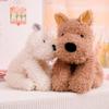 Adorable Fluffy Hair West Highland White Terrier Plushie Soft Puppy Plush Toy Stuffed Lifelike Animals Baby Appease Sleep Doll