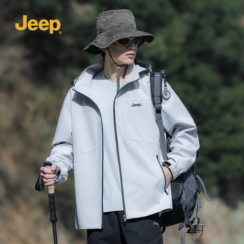 JEEP Unisex Hooded Outdoor Jacket