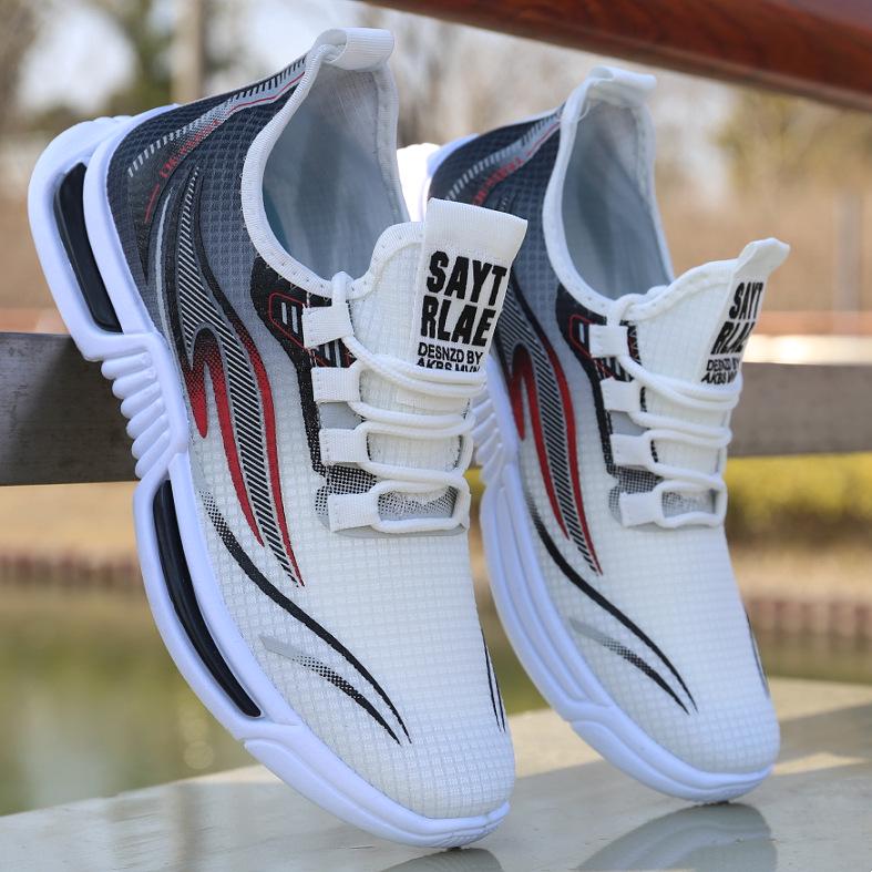 Lightweight Non-Slip Men's Summer Running Shoes – Breathable Mesh and Wear-Resistant