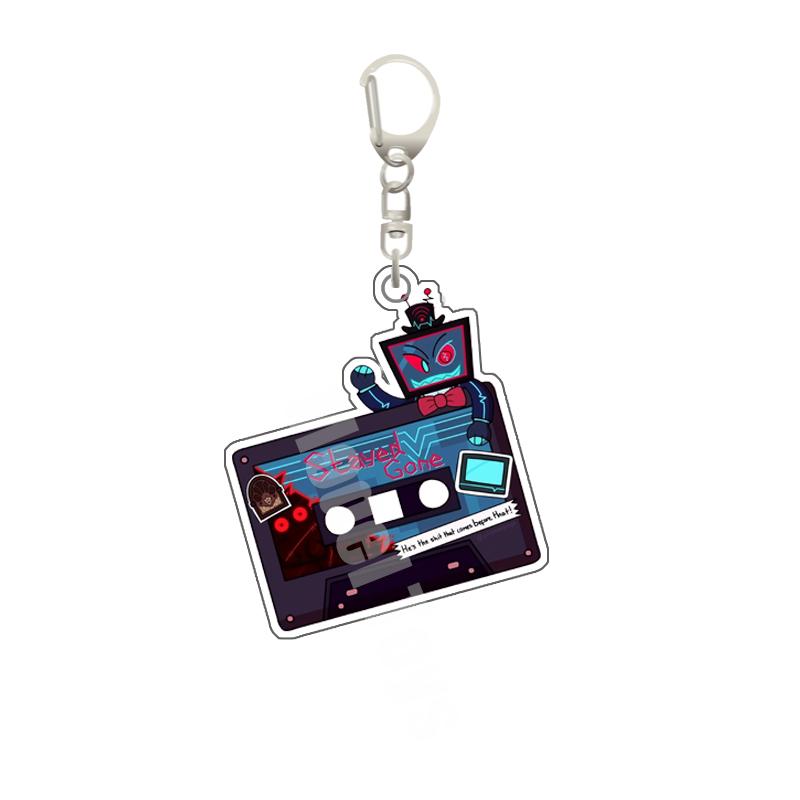 

5Cm Acrylic Decorative Pendant for Hazbin Hotel Alastor Charlie Vaggie Ad Character Creative Acrylic Keychain Exquisite Gift 1pcs