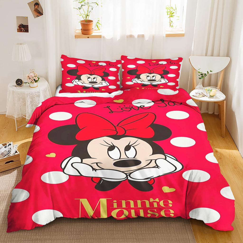 Mickey Anya Forger Duvet Cover Set Comforter Bedding 3d Children'S Bedding Set 3-Piece 1 Quilt Cover King Size
