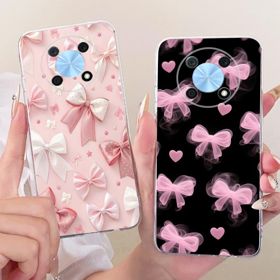 For Huawei Nova Y90 Y91 Cute Flower Butterfly Cat Painted Case For Huawei NovaY90 NovaY91 Soft Silicone TPU Phone Cases