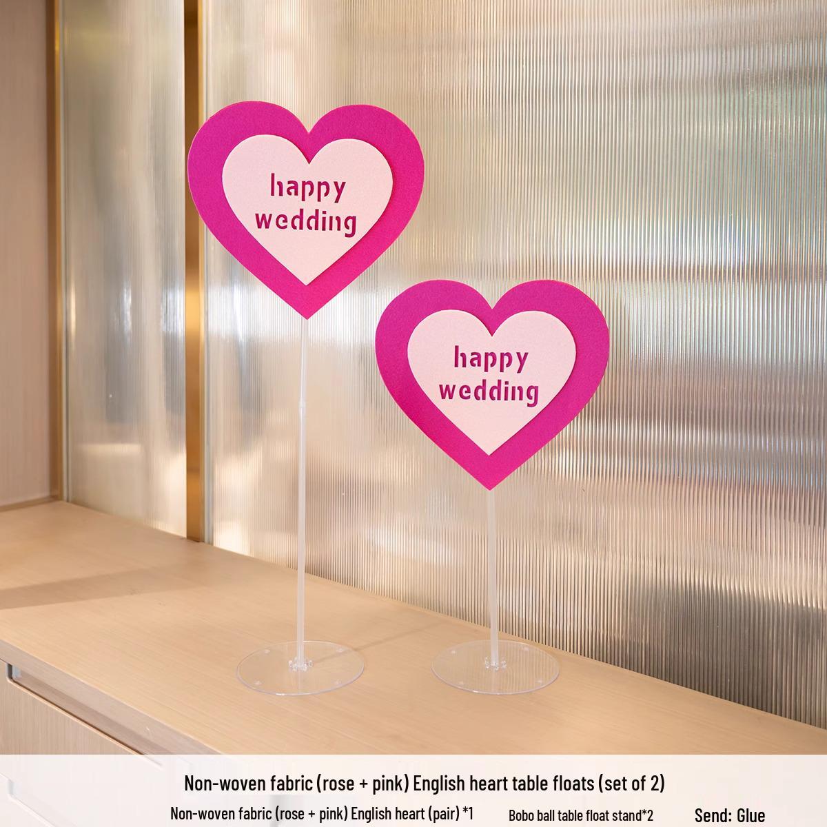 

Wedding Love Heart Xi Character Room Decoration Ornament