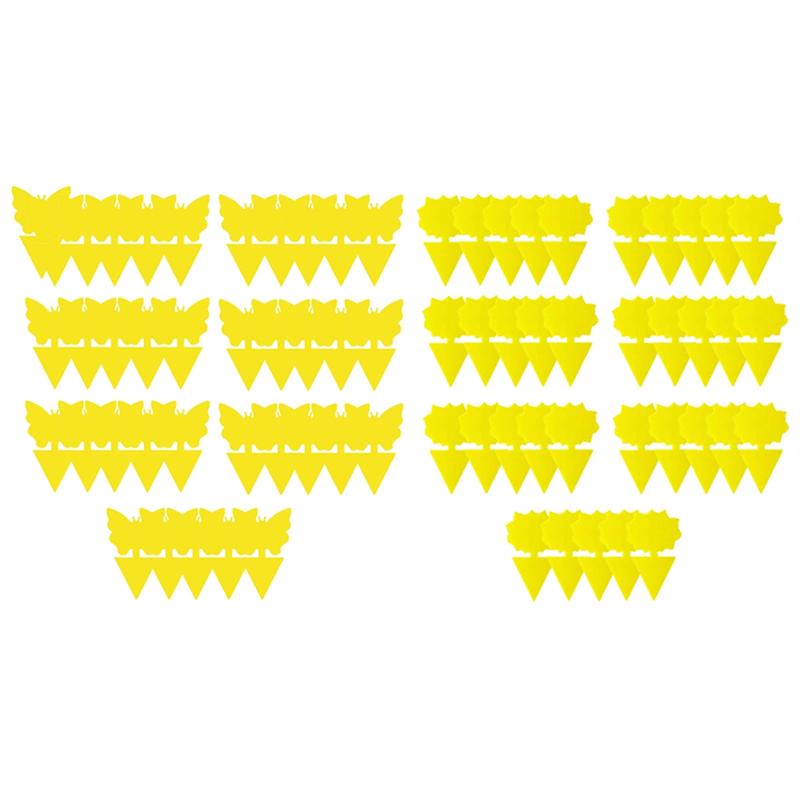 

ABWR-Multi-Sized Sticky Trap For Flying Insects-70 Pcs, Fits Most Pot Sizes, Yellow Color For Indoor& Outdoor Use
