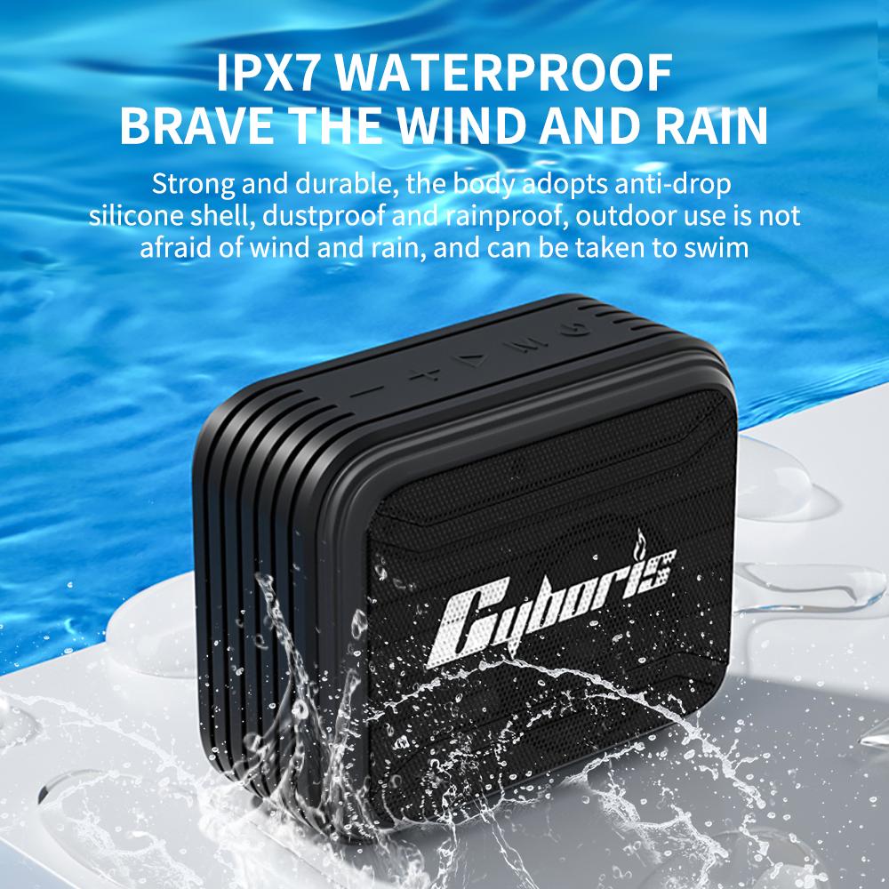Głośnik CYBORIS T2 kompatybilny z Bluetooth Obsługa karty TF/dysku U/Wejścia AUX/Pojedynczej pętli/Nagrywania/FM