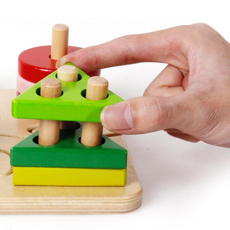 Puzzle Frühe Bildung Sätze von Spalten Baby Geometrische Intelligenz Bord Form Passende Bausteine Spielzeug Lehrmittel Kinder Aufklärung