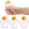 5pcs Funky Egg Squishy Ball Clear Stress Relief Toy for Kids Adults Anxiety Reducer Squeeze Splat Sensory Fidget Toys