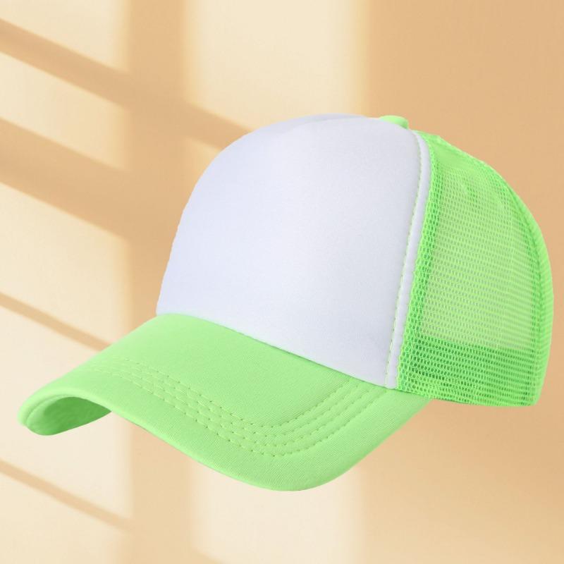 Sponge mesh cap embroidered baseball cap summer shading sun protection breathable
