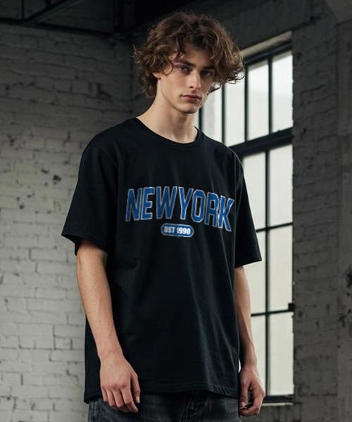 CRISCELO New York Old School T-Shirt Bl_Black 20S Oversized Fit