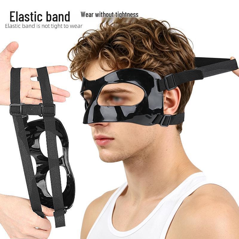 Adjustable Black Sports Nose Protector Shield for Basketball & Football