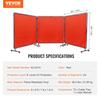 VEVOR Welding Screen with Frame, 1.8 x 1.8 m 3 Panel Welding Curtain Screens