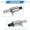 2 Pcs Oil Control Variable Valve Timing VVT Solenoid Compatible for Mini Cooper 2002-2015, Durable Metal Silver Tone Black Oil Control VVT Valve