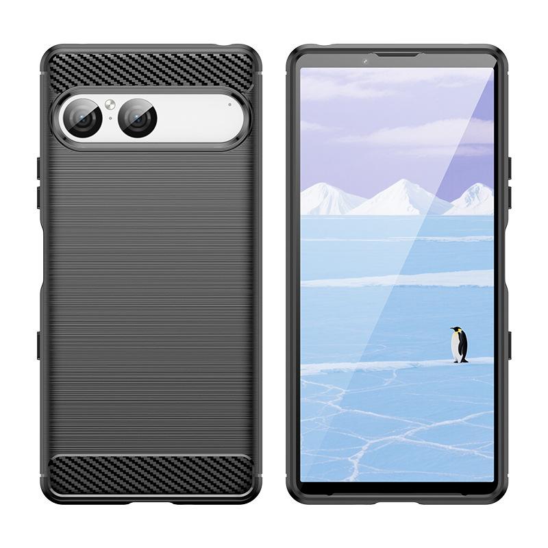 Applicable to Sony 1VI mobile phone case Xperia11VII protective case 1VIII soft silicone 11VIII brushed anti-drop