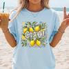 Ciao Italian Lemons Comfort Colors Shirt | Lemon Graphic T-Shirt | Italian Inspired Casual Shirt | Summer Comfort Colors Tee