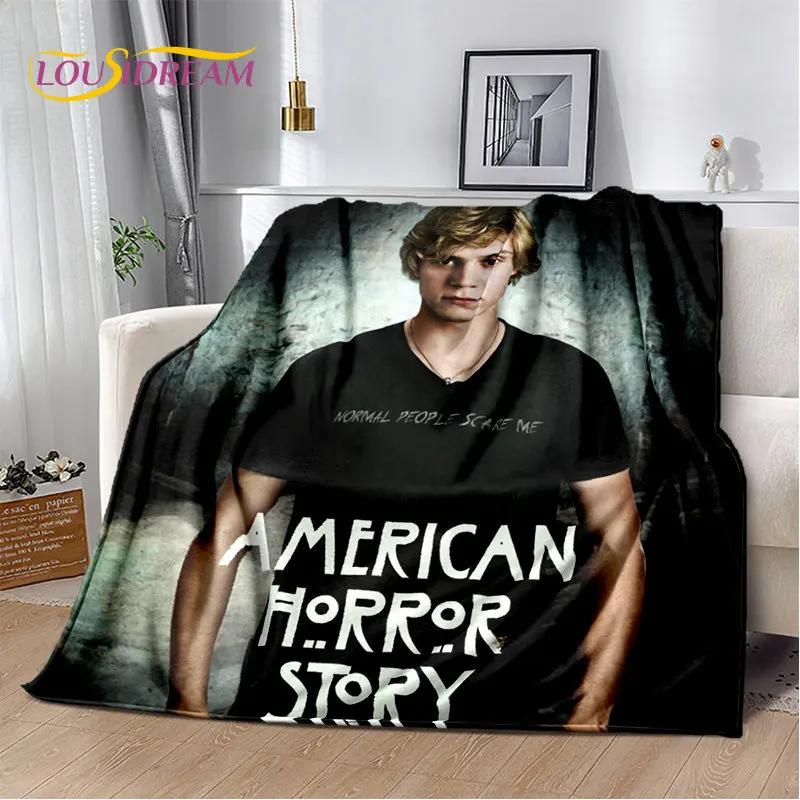 Movie Tv Actor Cute Evan Peters Soft Plush Blanket,Flannel Blanket Throw Blanket For Living Room Bedroom Bed Sofa Picnic Cover