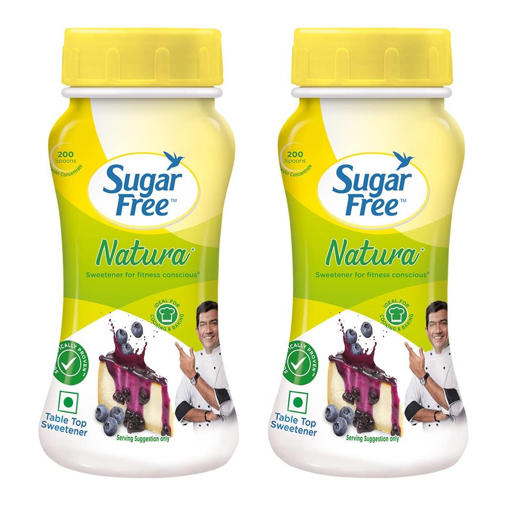 Sugar Free Natura Sladidlo s nulovou kalorií 100g Sklenice Balení 2 pro Nápoje Pečení Dezerty