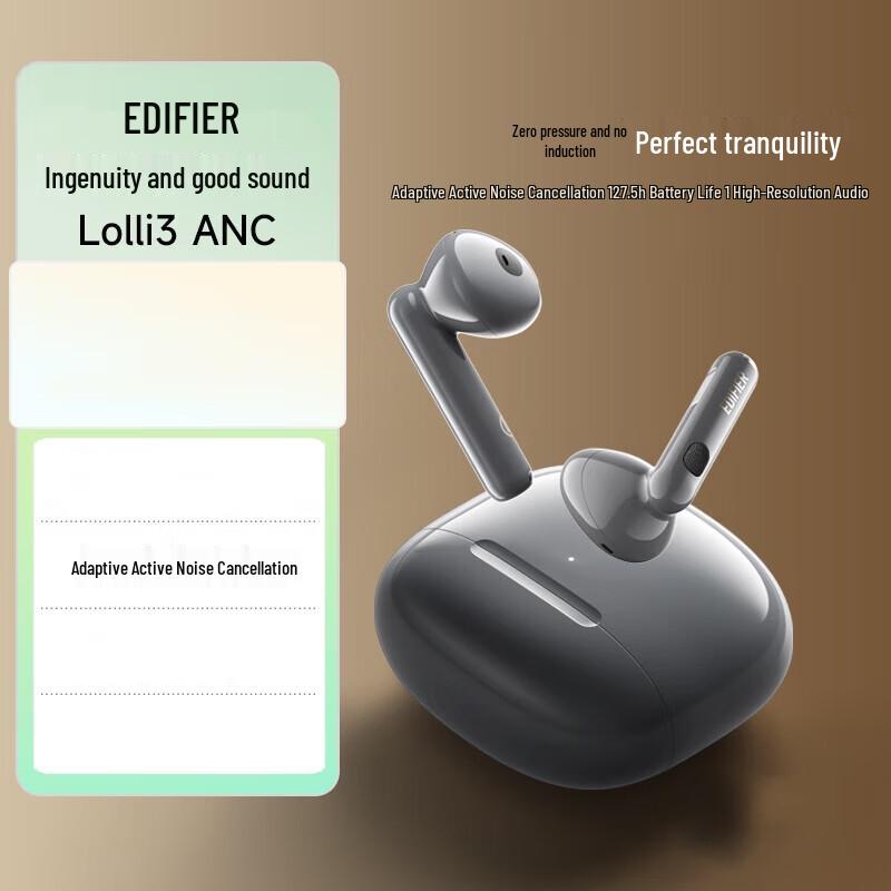 

Edifier Lolli3 ANC Half-in-ear Active Noise Cancelling Bluetooth Earbuds
