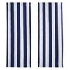 1/2Pcs Beach Chair Cover Beach Lounger Replacement Cloth Polyester Fabric 120x44cm White And Blue Striped Picnic Chairs Cover