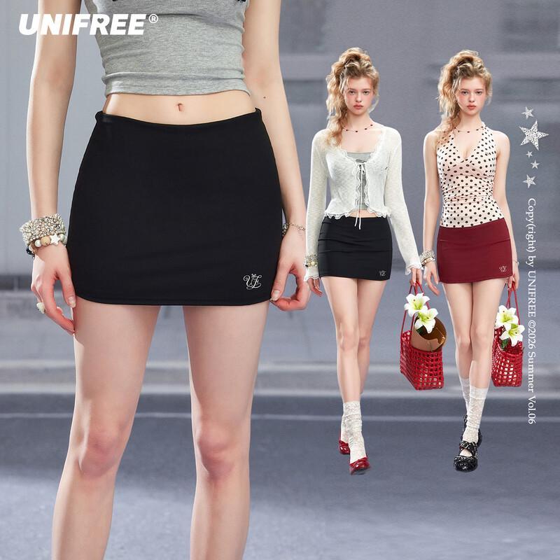 UNIFREE Sweet & Spicy High-Waist A-Line Mini Skirt M