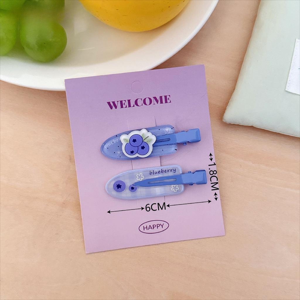 2 Pcs/set Cute Puppy Hair Side Clips Sweet Adorable Seameless Bangs Clip Trendy Duckbill Clips Hair Accessories