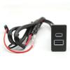 Car USB Charger PD Fast Phone Charging QC3.0 Dual Port Interface Socket Adapter for Nissan Paladin Patrol Y60 Y61 Accessories