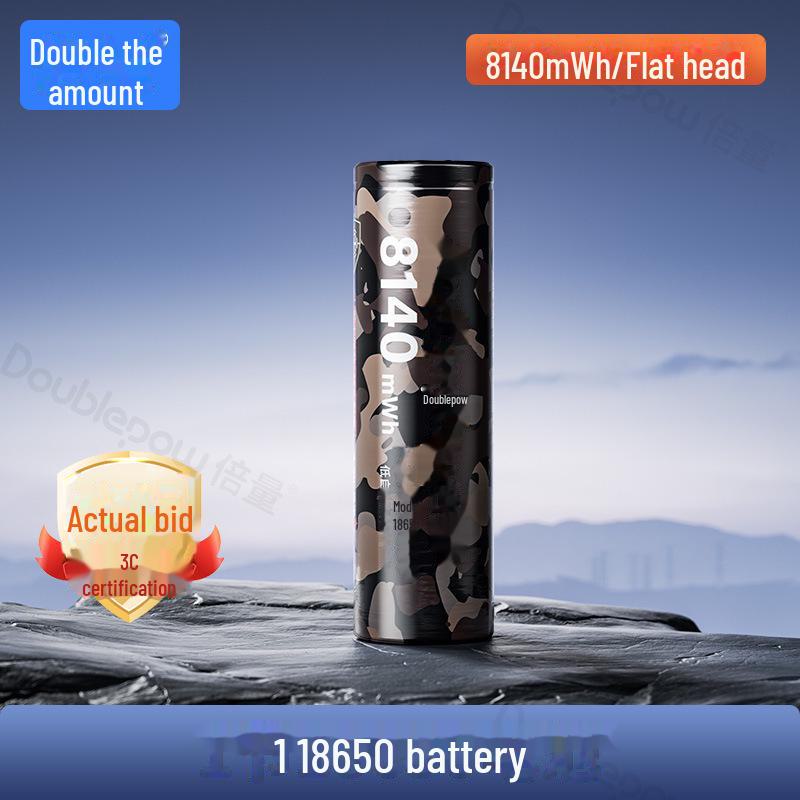 High-Capacity 18650 Rechargeable Lithium Battery 3.7V for Flashlights & Power Tools