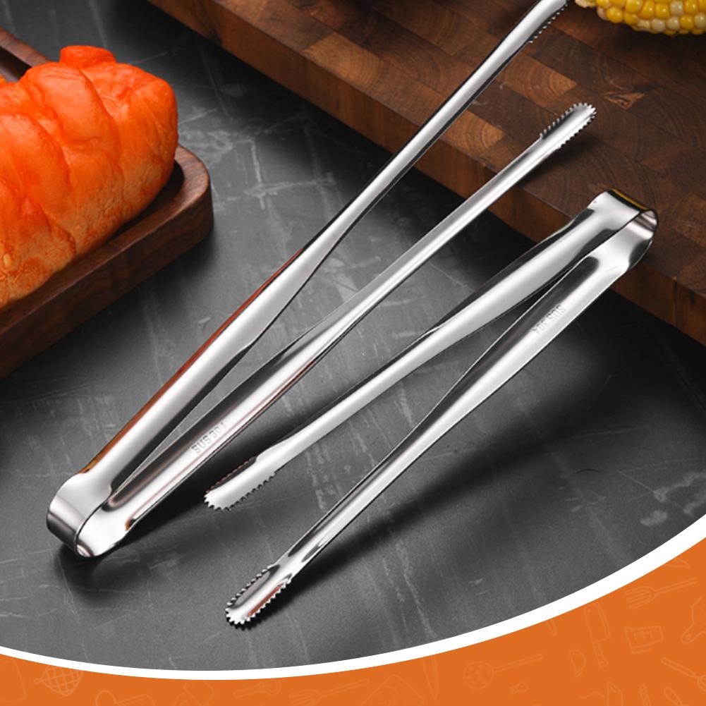 StainlessSteel FoodClipsKitchen Clips Barbecue Tweezers Extended Barbecue Clips Suitable for Home Vegetable/meat Barbecue
