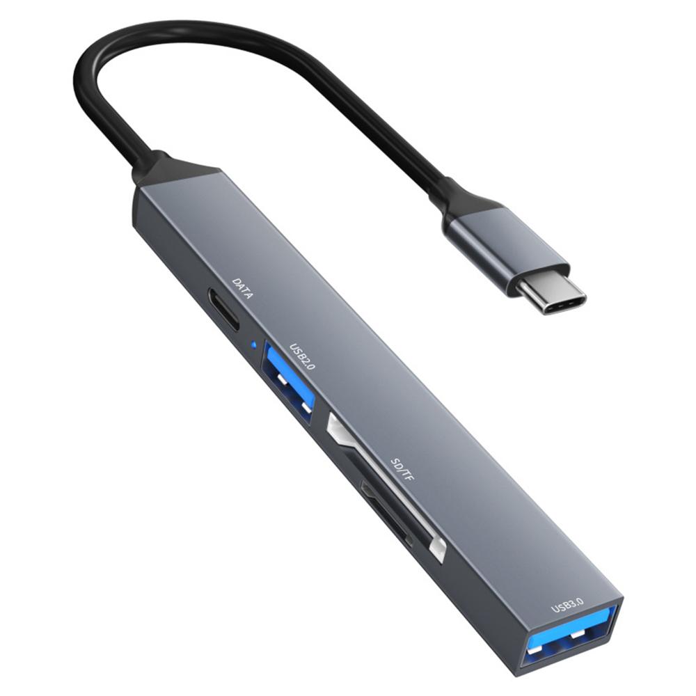 

ADS-806C Type-C Hub Expansion Converter to USB-C+USB 2.0+USB 3.0+2 Card Reader Slots As Shown A