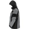 Softshell Jacket With Hood, Gray-Black-Red, "", Ce, Lahti