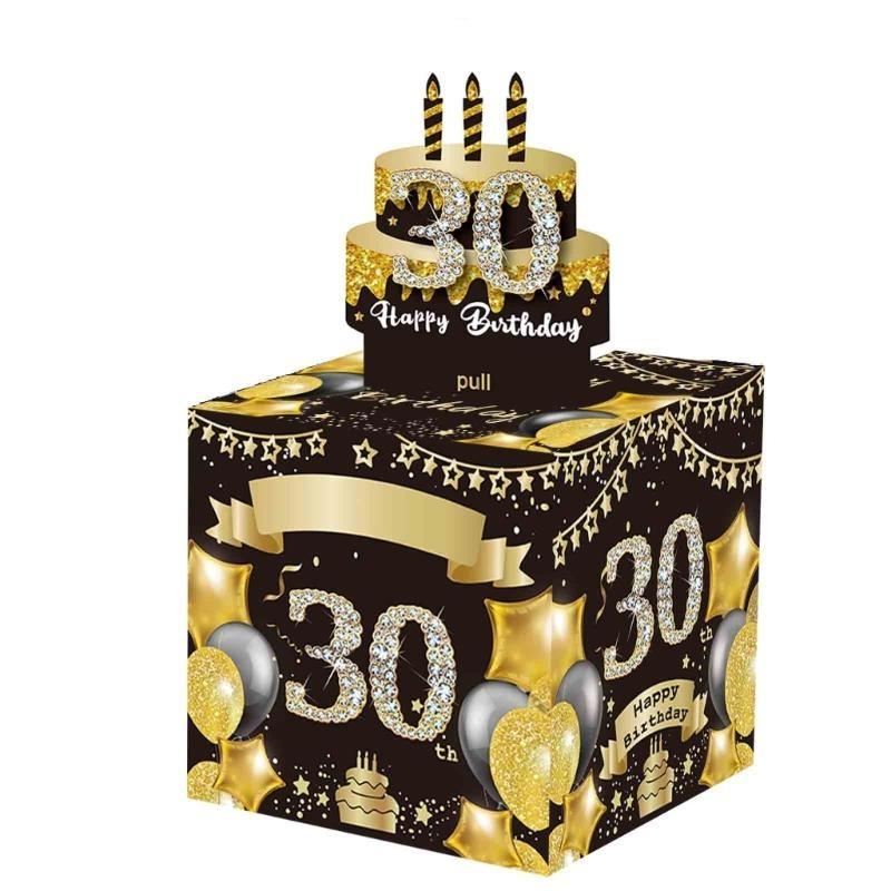 652F Kreative Geldgeschenkbox mit transparenten Beuteln für jede Altersgruppe, Partyzubehör für Geburtstage