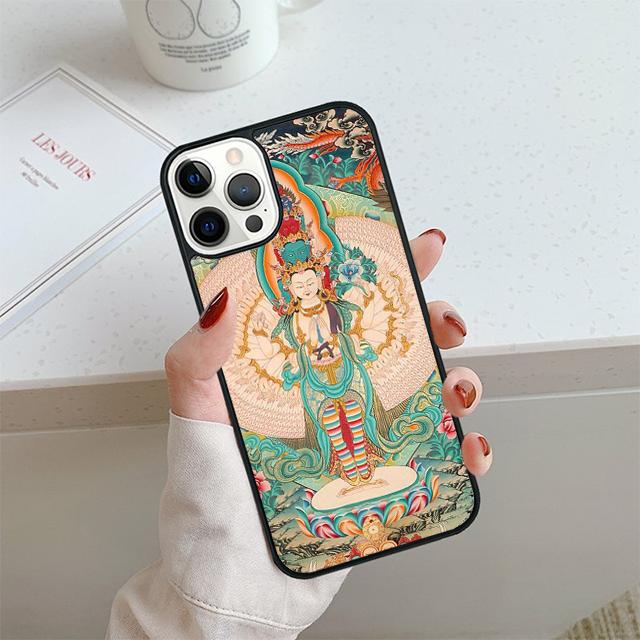 Gautama Buddha Beautiful Artwork Phone Case For iPhone 17 Air 14 15 16 13 12 Cover For Apple Pro Max 6S Plus