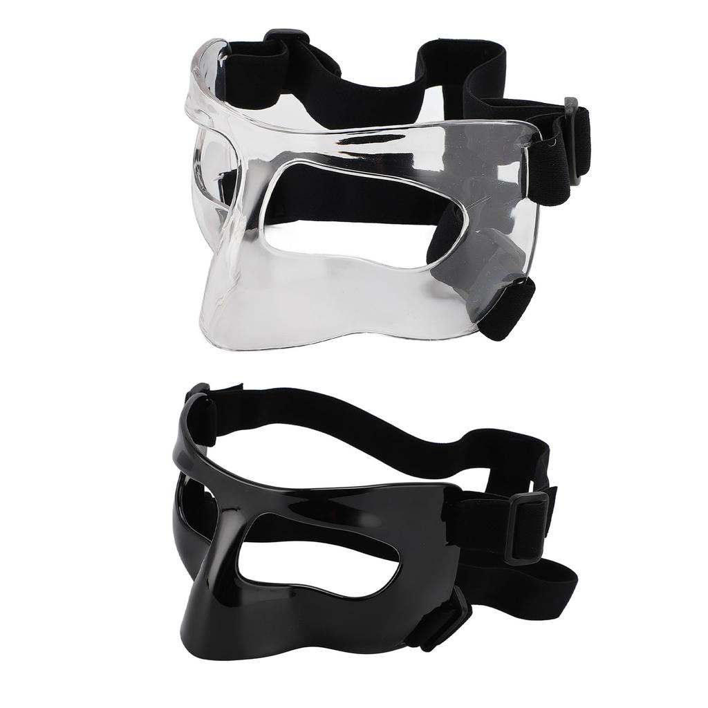 Sports Nose Guard Adjustable Clear Visibility Broken Nose Face Guard for Basketball Baseball Footbal