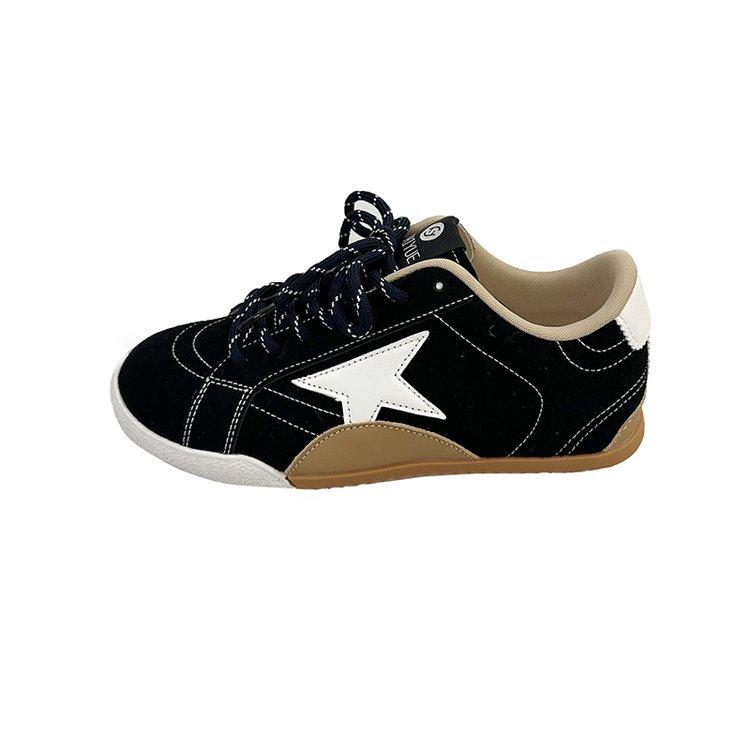 Alte schmutzige Schuhe Stern Turnschuhe Forrest Gump Schuhe flach rot Deutsche Trainingsschuhe Damen 2025 neu Sommer und Herbst Freizeit Sport