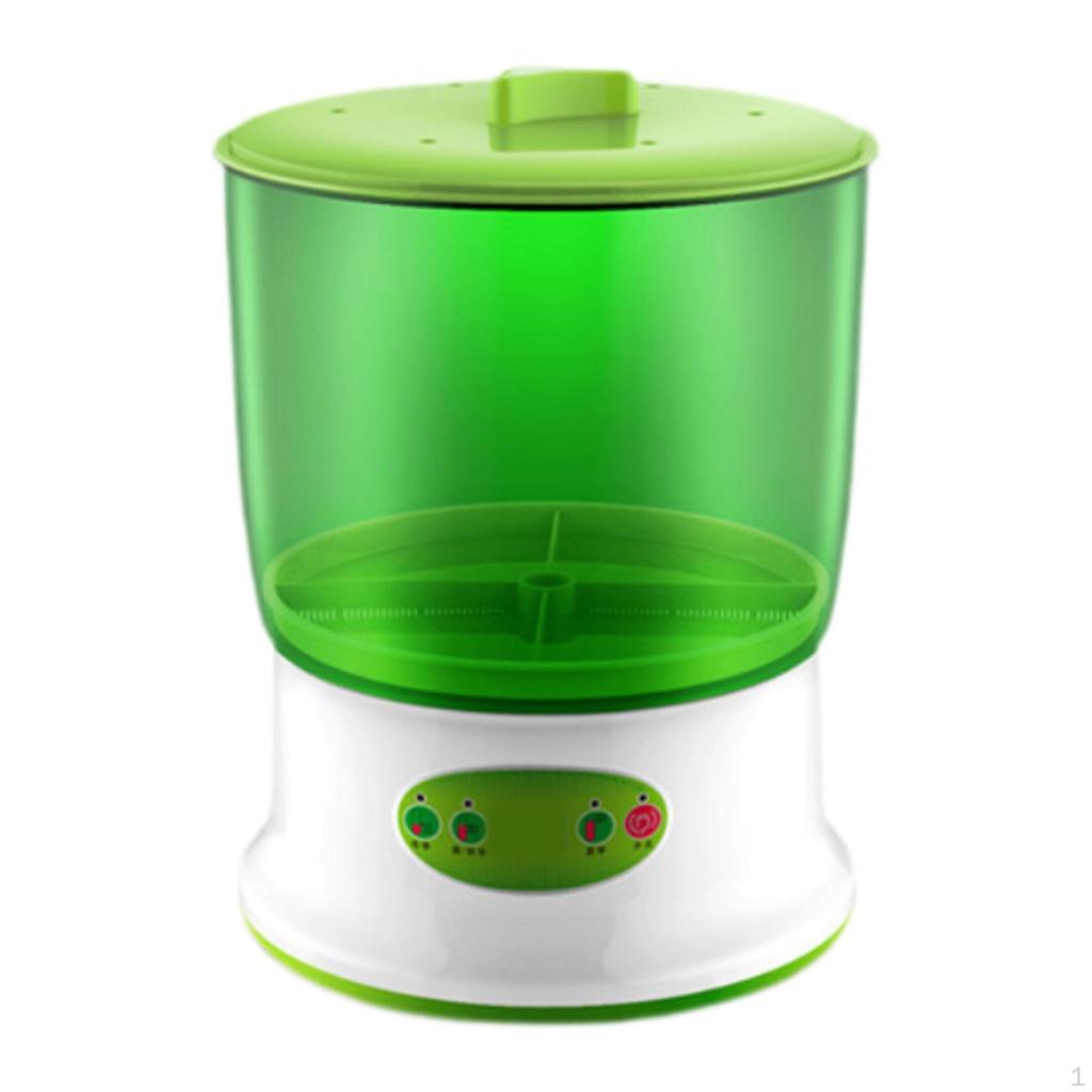 Nakličovač semen Domácí hydroponický klíčení Stroj na fazolové klíčky EU zástrčka Dvojité vrstvy