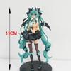 Hot 19Cm Hatsune Miku Anime Little Devil Raccoon Kawaii Action Figure Pvc Doll Model Figure Toys Desktop Decoration Holiday Gift