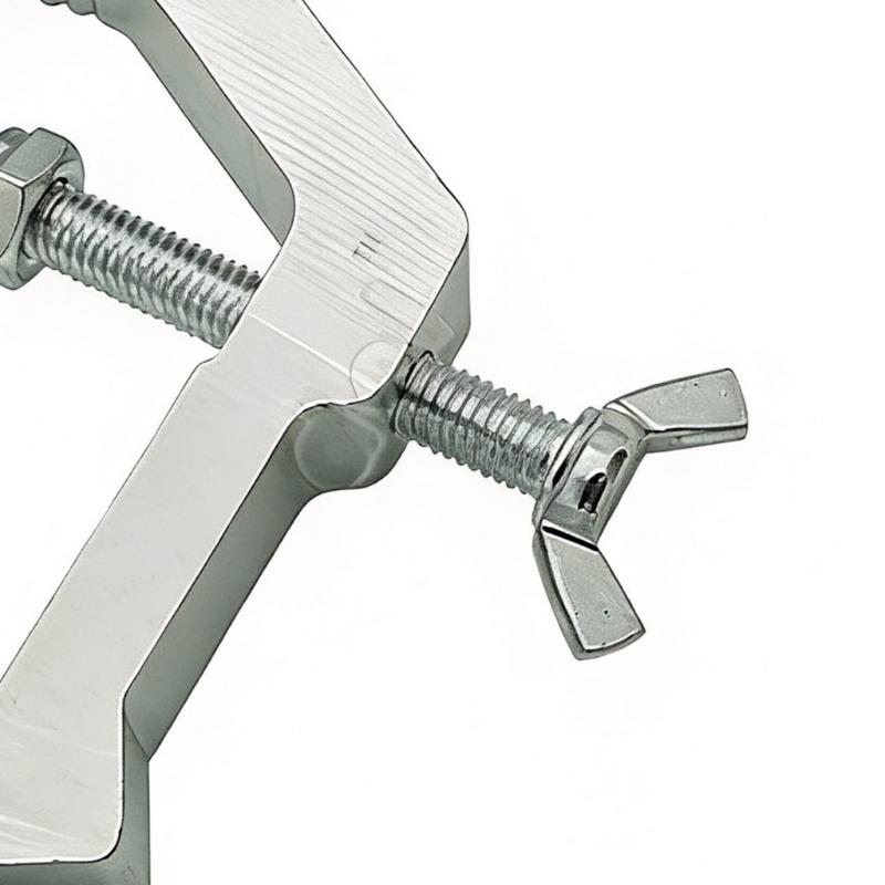 Single Bolt Stage Lighting Fixture Clamp 25 62mm Tube Compatibility Durability Aluminum Alloys Vibration Resistance