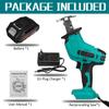 Cordless Electric Reciprocating Saw 128VF Li-ion Battery Saber Saw Variable Speed Metal Wood Cutter Tool for 18V Battery New