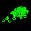 10PCS Anneau Lumineux en Silicone d'Extérieur Bague pour Tente de Camping Rideau de Ciel Clou de Sol Multifonctionnel Cercle Fluorescent
