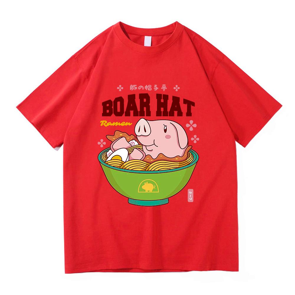 The Seven Deadly Sins T Shirt Men Anime Nanatsu No Taizai Sir Hawk Ramen Tshirt Unisex Funny Cute Pig Noodles Cotton Tees Shirts