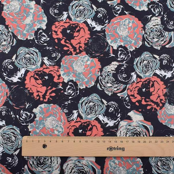 140x50cm Pastoral Floral Poplin Cotton Fabric DIY Children's Wear Make Bedding Quilt Decoration Home Sewing Cloth Clearance