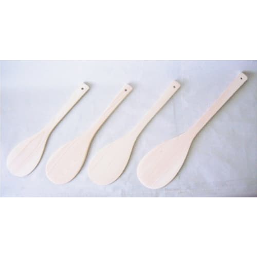 Ichihara Woodworks Wooden Rice Paddle, "Kifujin" (Wood Lady), Commercial Use, Hinoki (Cypress), 35cm