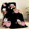 Kawaii Cartone Animato C CORAGGIO T Il C Codardo D Cani Coperta Per Morbida Coperta da Lanciare per Picnic Letto Divano Casa Camera da Letto Calda Confortevole