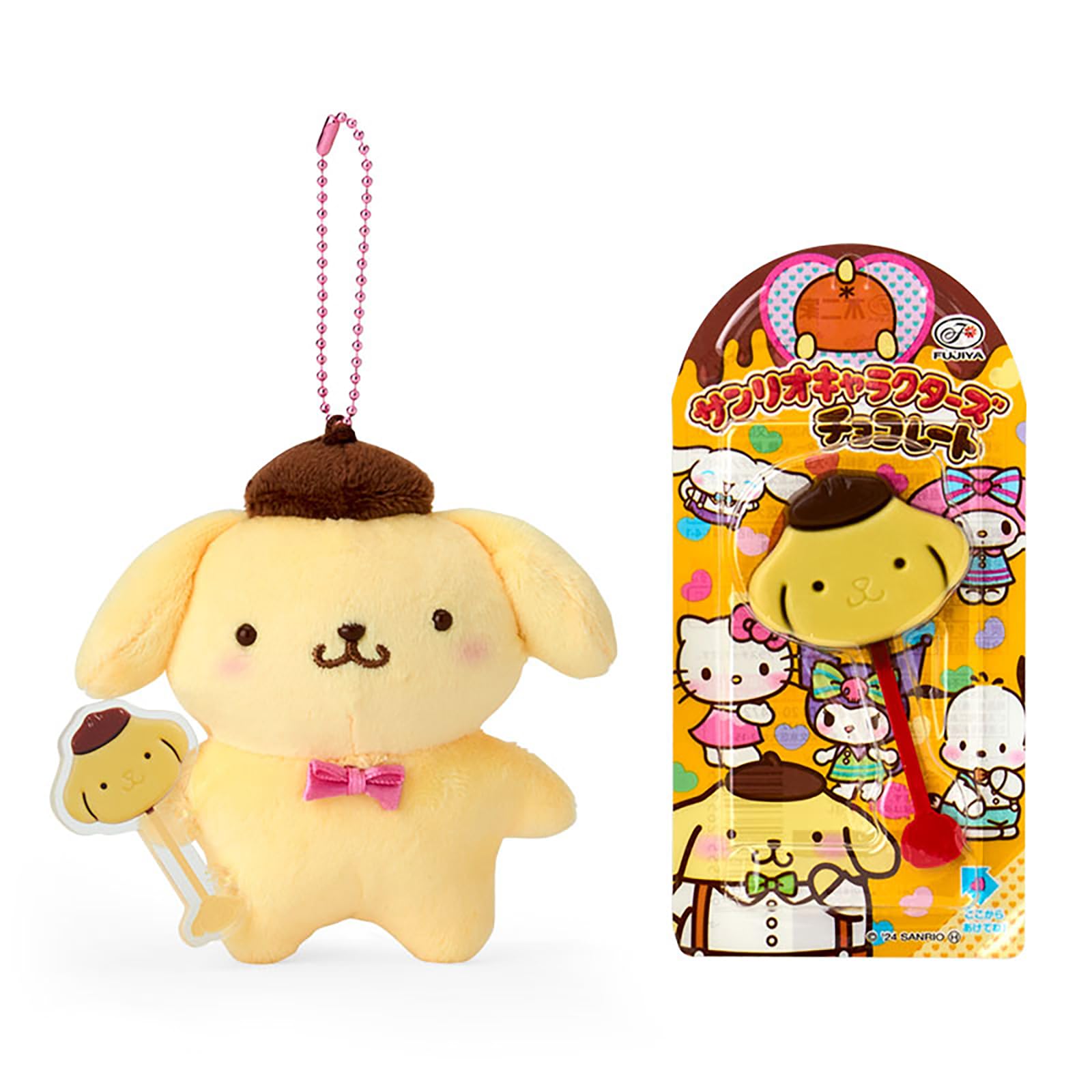 

Sanrio Держатель-маскот шоколадного батончика Fujiya Pompompurin 473651 &