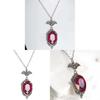 Batman Gothic Red Crystal Necklace For Women Halloween Party Jewelry