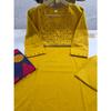 Heavy Cotton Pakistani Kurti Pant Dupatta Set Designer Bollywood Ethni Kurta Set